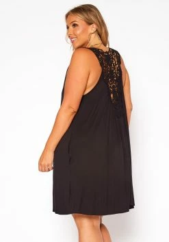 Asoph Plus Size Crochet Design Flare Mini Dress 8 Asoph Plus Size Crochet Design Flare Mini Dress -Asoph Sales Shop 2018140 001 3