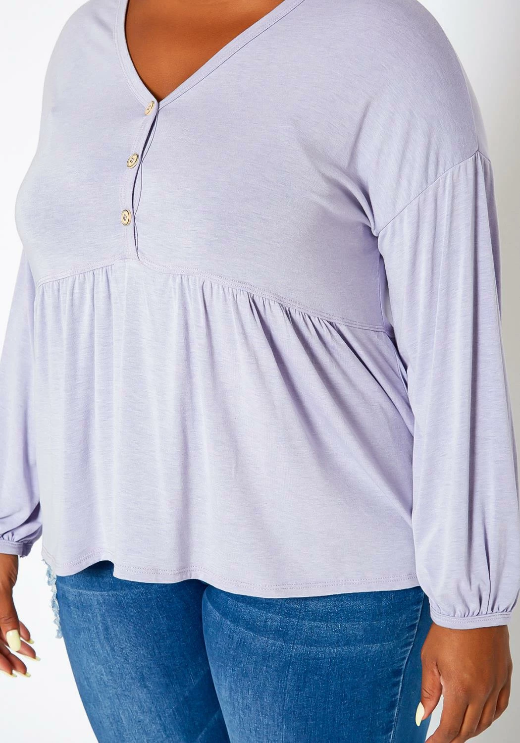 Asoph Plus Size Relaxed Fit Peplum Top 5 Asoph Plus Size Relaxed Fit Peplum Top - Image 5