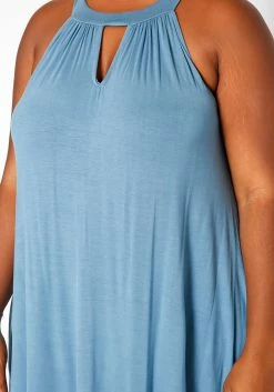 Asoph Plus Size Keyhole Front Flare Mini Dress -Asoph Sales Shop 2018176 243 4