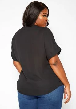 Asoph Plus Size Chain Adorned Blouse -Asoph Sales Shop 2018181 001 3