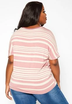 Asoph Plus Size Striped Relaxed Fit Top -Asoph Sales Shop 2018304 102 3