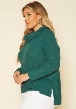 Plus Size Cowl Neck Knit Sweater -Asoph Sales Shop 2018422 161 2