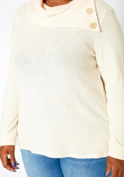 Asoph Plus Size Asymmetric Cowl Neck Sweater -Asoph Sales Shop 2018423 191 4