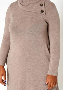 Asoph Plus Size Asymmetric Cowl Neck Mini Dress -Asoph Sales Shop 2018432 118 4