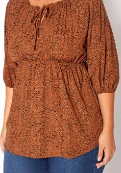 Asoph Plus Size Dainty Leopard Print Flare Top -Asoph Sales Shop 2018483 106 4