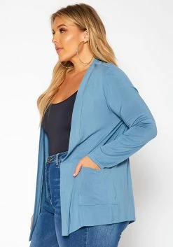 Asoph Plus Size Casual Open Front Cardigan -Asoph Sales Shop 2018502 243 2