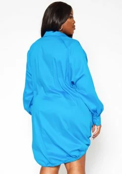 Asoph Plus Size Oversized Button Up Collar Mini Dress -Asoph Sales Shop 2018565 127 3