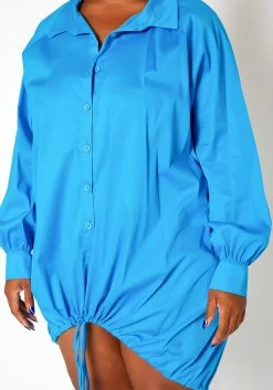 Asoph Plus Size Oversized Button Up Collar Mini Dress -Asoph Sales Shop 2018565 127 4