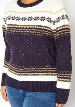 Asoph Plus Size Polka Dot Knit Sweater -Asoph Sales Shop 2018588 117 4