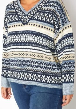 Asoph Plus Size Multi Knit Sweater -Asoph Sales Shop 2018590 117 4