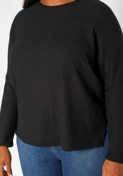 Plus Size Solid Waffle Knit Sweater -Asoph Sales Shop 2018630 001 4