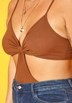 Plus Size Ribbed Cut Out Bodysuit -Asoph Sales Shop 2018695 106 5