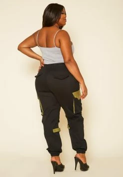 Plus Size Color Pop Cargo Pants -Asoph Sales Shop 2018798 001 4