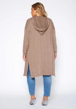 Plus Size Boho Knit Hooded Duster Cardigan -Asoph Sales Shop 2018803 190 3