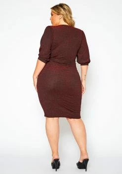 Plus Size Nude Shimmer Midi Dress 8 Plus Size Nude Shimmer Midi Dress -Asoph Sales Shop 2018812 001 3