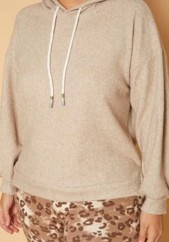 Plus Size Ribbed Knit Hooded Sweater -Asoph Sales Shop 2018897 118 4