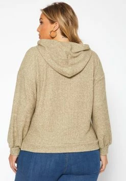 Plus Size Ribbed Knit Hooded Sweater -Asoph Sales Shop 2018897 125 3