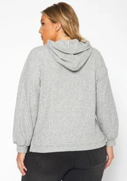 Plus Size Ribbed Knit Hooded Sweater -Asoph Sales Shop 2018897 261 3
