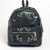Rose Faux Leather Embroidered Mini Backpack