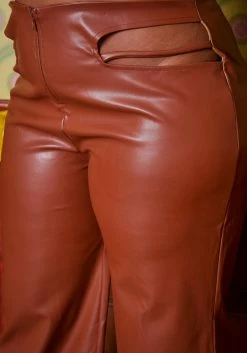 Plus Size PU Leather Slit Waist Hem Pants -Asoph Sales Shop 2019001 106 4