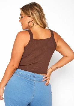 Plus Size Ribbed Knit Cami Top -Asoph Sales Shop 2019062 181 3