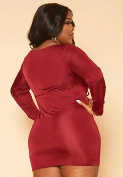 Plus Size Corset Effect Bodycon Mini Dress 8 Plus Size Corset Effect Bodycon Mini Dress -Asoph Sales Shop 2019180 283 2
