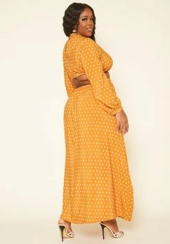 Plus Size Polka Dot Flare Maxi Dress -Asoph Sales Shop 2019198 128 3