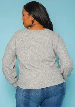 Plus Size Lace Detail Knit Sweater -Asoph Sales Shop 2019206 107 3