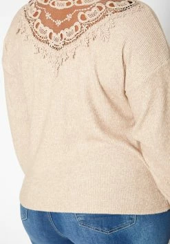 Plus Size Lace Detail Knit Sweater -Asoph Sales Shop 2019206 118 4