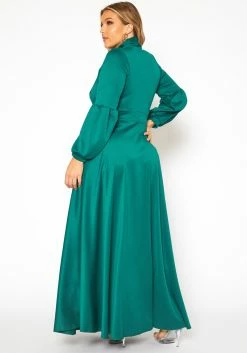 Plus Size Bow Front Fit & Flare Maxi Dress 8 Plus Size Bow Front Fit & Flare Maxi Dress -Asoph Sales Shop 2019214 103 3