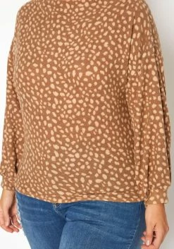 Plus Size Dotted Print Wide Neck Sweater -Asoph Sales Shop 2019275 118 4