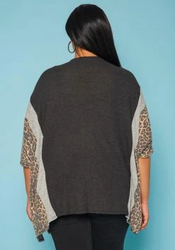 Plus Size Leopard Print Color Block Cardigan -Asoph Sales Shop 2019356 128 3