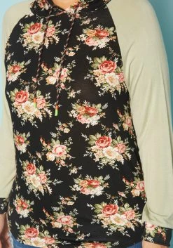 Plus Size Floral Print Hooded Sweater -Asoph Sales Shop 2019548 001 4