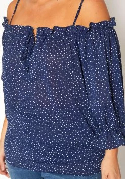 Plus Size Polka Dot Off Shoulder Cami Blouse -Asoph Sales Shop 2019554 003 4