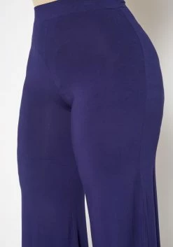 Plus Size Solid High Waist Flare Pants -Asoph Sales Shop 2019557 117 4