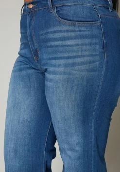 Vibrant Plus Size Deep Blue Denim Mom Jeans -Asoph Sales Shop 2019587 938 4