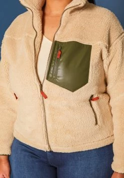 Plus Size Faux Fur Pocket Hem Jacket 9 Plus Size Faux Fur Pocket Hem Jacket -Asoph Sales Shop 2019604 125 4