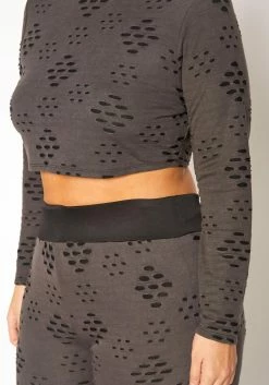 Plus Size Distressed Crop Top & Legging Set -Asoph Sales Shop 2019620 225 4
