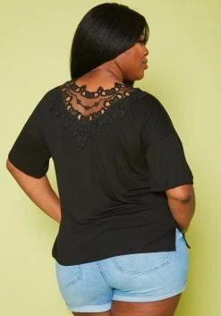 Plus Size Embroidered Short Sleeve Top -Asoph Sales Shop 2019951 001 3