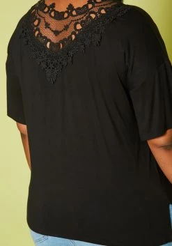 Plus Size Embroidered Short Sleeve Top -Asoph Sales Shop 2019951 001 4