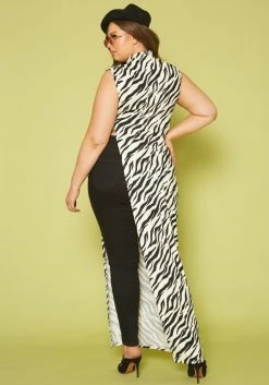 Plus Size Zebra Print Maxi Tank Top -Asoph Sales Shop 2019963 001 2