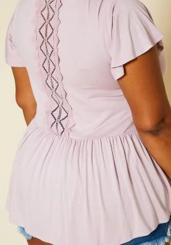 Plus Size Embroidered Peplum Top -Asoph Sales Shop 2019975 003 5