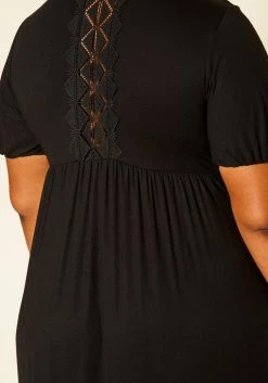 Plus Size Short Sleeve Flare Maxi Dress -Asoph Sales Shop 2019976 001 5
