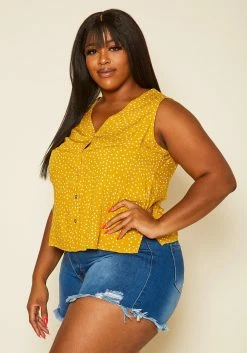 Plus Size Polka Dot Top -Asoph Sales Shop 2019978 004 3