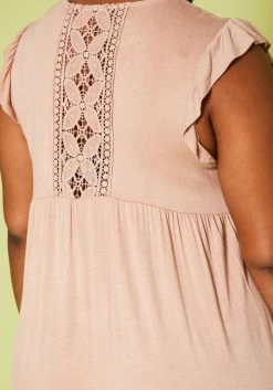 Plus Size Ruffle Sleeve Flare Mini Dress -Asoph Sales Shop 2019982 002 4