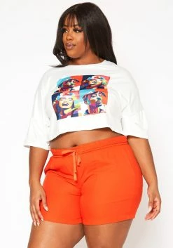 Plus Size Casual Bermuda Shorts -Asoph Sales Shop 2019985 002 2