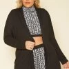 Plus Size Open Front Casual Cardigan