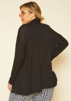 Plus Size Open Front Casual Cardigan -Asoph Sales Shop 2019988 001 3