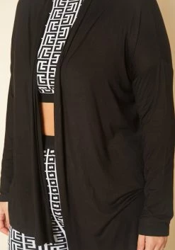 Plus Size Open Front Casual Cardigan -Asoph Sales Shop 2019988 001 4