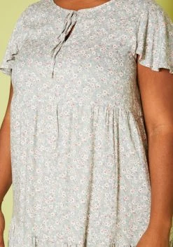 Plus Size Floral Print Flare Mini Dress -Asoph Sales Shop 2019989 002 4